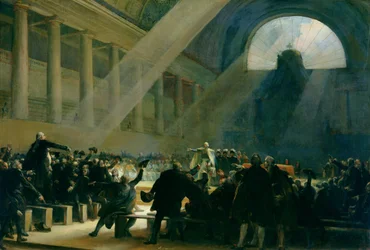 Mirabeau responde a Dreux-Brézé en una reunión de la Asamblea Nacional, 23 de junio de 1789, 1830